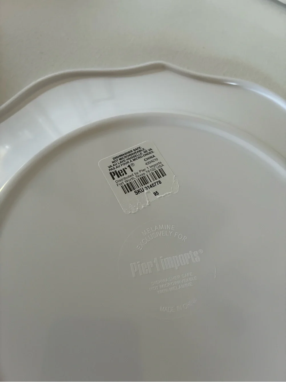 Pier 1 Floral & Blue Bird Dinner Plates Melamine - Multicolor Set of 5